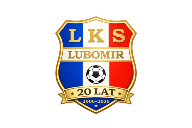 logo LKS Lubomir Wiśniowa w edycji jubileuszowej 20 lat 2006-2026